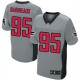 Men Nike Atlanta Falcons &95 Jonathan Babineaux Elite Grey Shadow NFL Jersey