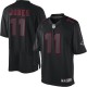 Men Nike Atlanta Falcons &11 Julio Jones Elite Black Impact NFL Jersey