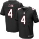 Men Nike Atlanta Falcons &4 Brett Favre Elite Black Alternate NFL Jersey