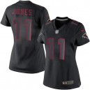 Women Nike Atlanta Falcons &11 Julio Jones Elite Black Impact NFL Jersey