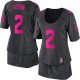 Women Nike Atlanta Falcons &2 Matt Ryan Elite Dark Grey Breast Cancer Awareness NFL Jersey