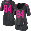 Women Nike Atlanta Falcons &84 Roddy White Elite Dark Grey Breast Cancer Awareness NFL Jersey