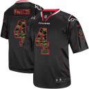 Men Nike Atlanta Falcons &4 Brett Favre Elite Black Camo Fashion NFL Jersey