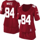 Women Nike Atlanta Falcons &84 Roddy White Elite Red Breast Cancer Awareness NFL Jersey