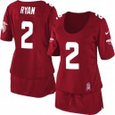 Women Nike Atlanta Falcons &2 Matt Ryan Elite Red Breast Cancer Awareness NFL Jersey