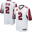 Youth Nike Atlanta Falcons &2 Matt Ryan Elite White C Patch NFL Jersey
