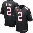 Youth Nike Atlanta Falcons &2 Matt Ryan Elite Black Alternate C Patch NFL Jersey
