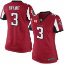 Women Nike Atlanta Falcons &3 Matt Bryant Elite Red Team Color C Patch NFL Jersey