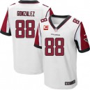 Men Nike Atlanta Falcons &88 Tony Gonzalez Elite White C Patch NFL Jersey