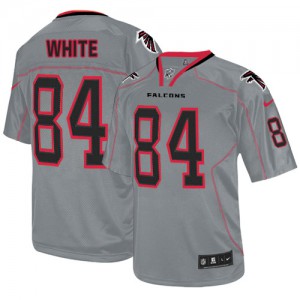 Falcons d'Atlanta de jeunesse Nike # 84 Roddy blanc élite Lights Out gris NFL Maillot Magasin