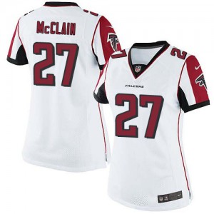 Femmes Nike Atlanta Falcons # 27 Robert McClain Élite blanc NFL Maillot Magasin