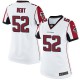 Women Nike Atlanta Falcons &52 Akeem Dent Elite White NFL Jersey