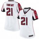 Women Nike Atlanta Falcons &21 Desmond Trufant Elite White NFL Jersey