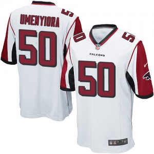 Falcons d'Atlanta de jeunesse Nike # 50 Osi Umenyiora Élite blanc NFL Maillot Magasin