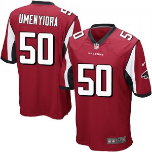 Falcons d'Atlanta de jeunesse Nike # 50 Osi Umenyiora élite rouge équipe NFL Maillot Magasin de couleur