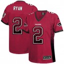 Women Nike Atlanta Falcons &2 Matt Ryan Elite Red Drift Fashion NFL Jersey