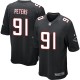 Youth Nike Atlanta Falcons &91 Corey Peters Elite Black Alternate NFL Jersey