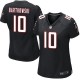 Women Nike Atlanta Falcons &10 Steve Bartkowski Elite Black Alternate NFL Jersey