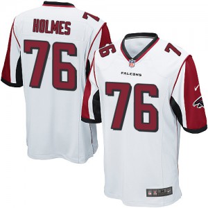 Falcons d'Atlanta de jeunesse Nike # 76 Lamar Holmes Élite blanc NFL Maillot Magasin