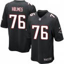 Youth Nike Atlanta Falcons &76 Lamar Holmes Elite Black Alternate NFL Jersey