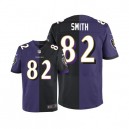 Men Nike Baltimore Ravens &82 Torrey Smith Elite Team/Alternate Two Tone NFL Jersey