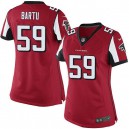 Women Nike Atlanta Falcons &59 Joplo Bartu Elite Red Team Color NFL Jersey
