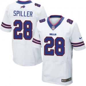 Hommes Nike Bills de Buffalo # 28 CJ Spiller nouvelle élite blanc NFL Maillot Magasin