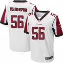 Men Nike Atlanta Falcons &56 Sean Weatherspoon Elite White NFL Jersey