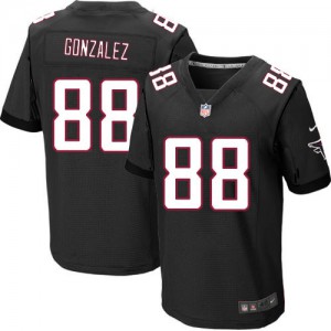Hommes Nike Atlanta Falcons # 88 Tony Gonzalez Élite noir alternent NFL Maillot Magasin