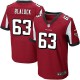 Men Nike Atlanta Falcons &63 Justin Blalock Elite Red Team Color NFL Jersey