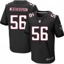Men Nike Atlanta Falcons &56 Sean Weatherspoon Elite Black Alternate NFL Jersey