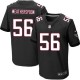 Men Nike Atlanta Falcons &56 Sean Weatherspoon Elite Black Alternate NFL Jersey