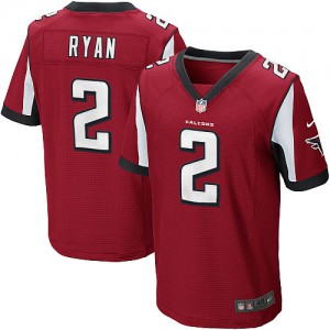 Hommes Nike Atlanta Falcons # 2 Matt Ryan Élite rouge couleur NFL maillot de Team
