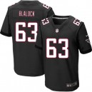Men Nike Atlanta Falcons &63 Justin Blalock Elite Black Alternate NFL Jersey