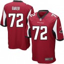 Youth Nike Atlanta Falcons &72 Sam Baker Elite Red Team Color NFL Jersey