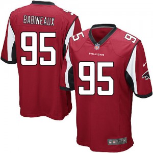Falcons d'Atlanta de jeunesse Nike # 95 Jonathan Babineaux Élite rouge couleur NFL maillot de Team