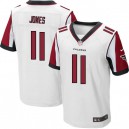 Men Nike Atlanta Falcons &11 Julio Jones Elite White NFL Jersey