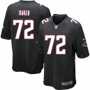 Youth Nike Atlanta Falcons &72 Sam Baker Elite Black Alternate NFL Jersey