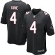 Youth Nike Atlanta Falcons &4 Brett Favre Elite Black Alternate NFL Jersey