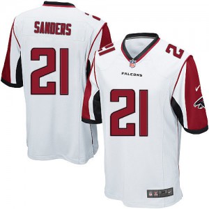Falcons d'Atlanta de jeunesse Nike # 21 Deion Sanders élite blanc NFL Maillot Magasin