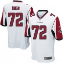 Youth Nike Atlanta Falcons &72 Sam Baker Elite White NFL Jersey