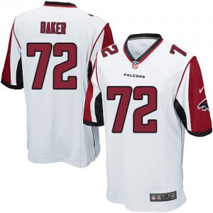Falcons d'Atlanta de jeunesse Nike # 72 Sam Baker Élite blanc NFL Maillot Magasin