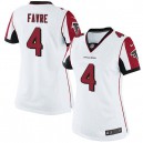 Women Nike Atlanta Falcons &4 Brett Favre Elite White NFL Jersey