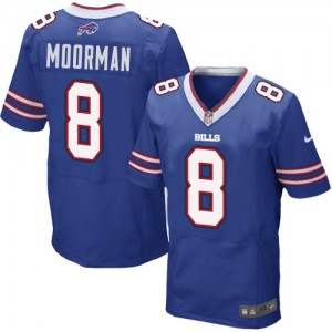 Hommes Nike Bills de Buffalo # 8 Brian Moorman Élite bleu Royal équipe NFL Maillot Magasin de couleur