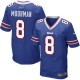 Men Nike Buffalo Bills &8 Brian Moorman Elite Royal Blue Team Color NFL Jersey