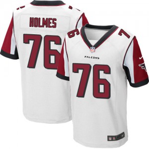 Hommes Nike Atlanta Falcons # 76 Lamar Holmes Élite blanc NFL Maillot Magasin
