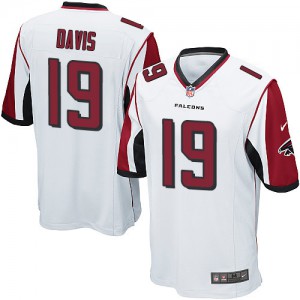 Falcons d'Atlanta de jeunesse Nike # 19 Drew Davis Élite blanc NFL Maillot Magasin