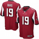 Youth Nike Atlanta Falcons &19 Drew Davis Elite Red Team Color NFL Jersey