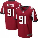 Men Nike Atlanta Falcons &91 Corey Peters Elite Red Team Color NFL Jersey