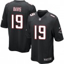 Youth Nike Atlanta Falcons &19 Drew Davis Elite Black Alternate NFL Jersey
